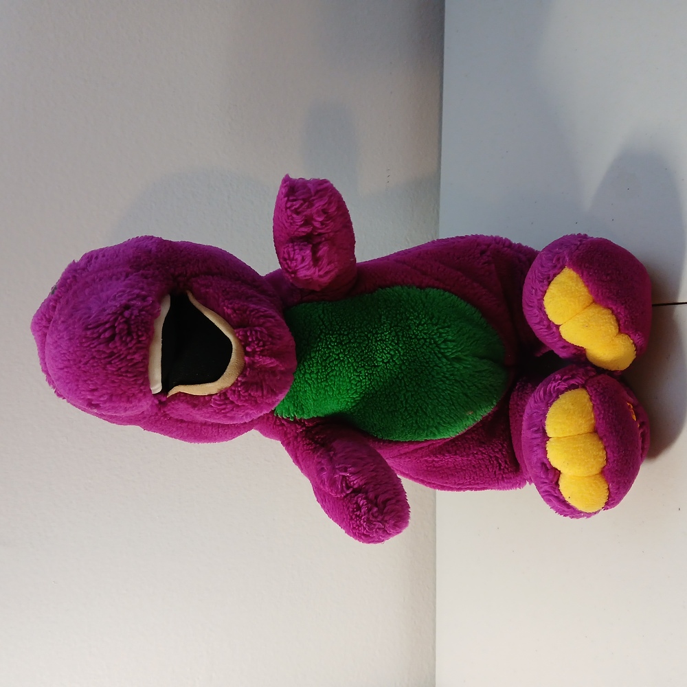 Dakin Barney Purple Vintage 1992 Dinosaur Stuffed Plush Animal Toy Doll 12"